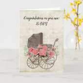 おベビー カード (黄色い花)