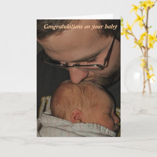 おベビー カード (黄色い花)