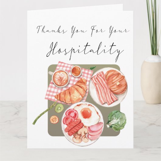 おホスピタリティ カード (正面)