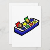 おポップ・アートのもちゃ 招待状 (正面/裏面)