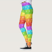 おポップ・アートの客様のNAMEエレガントカラフル・スポーツ・ヨガ レギンス (左)
