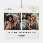 「おミニマル前は俺の花嫁のメイドになるかい？4写真 セラミックオーナメント (裏面)