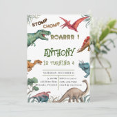 おモダンしチョンプ笑い声の誕生日ベビーシャワーパーソ 招待状 (スタンド正面)