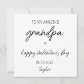 おモダンじいちゃんのかわいいバレンタインデーのカード カード (正面)