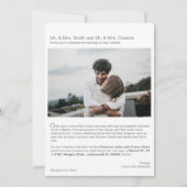 『おモダンとぎ話恋物語写真結婚』 招待状 (正面)