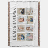 おモダンばあちゃんが好き8枚の写真 スローブランケット (正面縦)