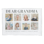 おモダンばあちゃんが好き8枚の写真 枕カバー (正面)