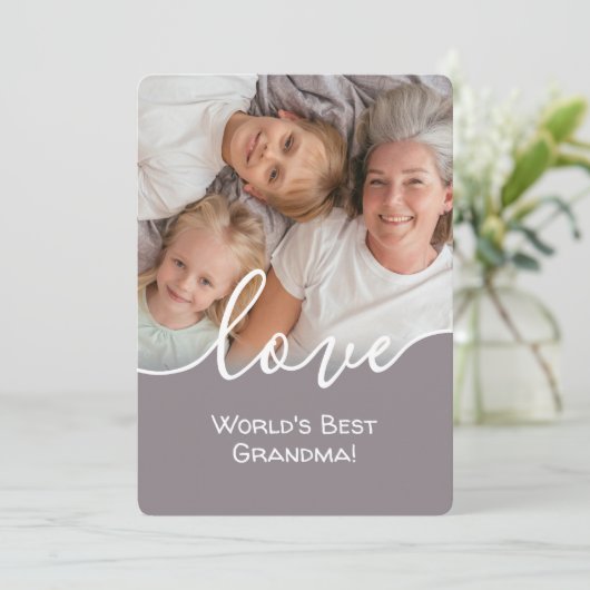 おモダンばあちゃんの母の日のカードを愛するスクリプト シーズンカード (スタンド正面)