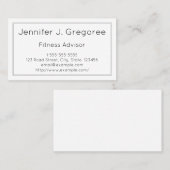 おモダンよびエレガントフィットネスアドバイザ名刺 名刺 (正面/裏面)