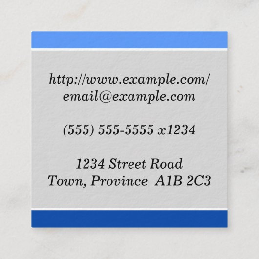 おモダンよびトレンディーのMake Artist名刺 スクエア名刺 (裏面)