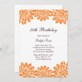 おモダンよびフローラの誕生日パーティーの招待 招待状 (正面/裏面)