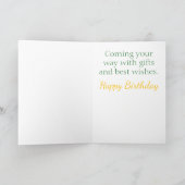 おモダンよびChic誕生日カード カード (内部)