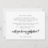 おモダンエレガント前は俺の文字カードか 招待状 (正面)