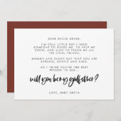 おモダンエレガント前は俺の文字カードか 招待状 (正面/裏面)