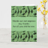 おモダン前が俺のためにしたサンキューカード カード (黄色い花)