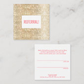 おモダン客フェイク様の紹介に続く金ゴールド 紹介カード (正面/裏面)