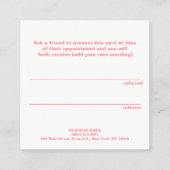 おモダン客フェイク様の紹介に続く金ゴールド 紹介カード (裏面)