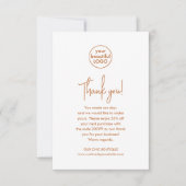 おモダン客様への感謝の気持ち サンキューカード (正面)