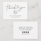 おモダン礼のハートパッケージの挿入 エンクロージャーカード (正面/裏面)