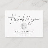 おモダン礼のハートパッケージの挿入 エンクロージャーカード (正面)