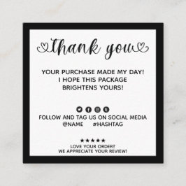 おモダン礼を申し上げた スクエア名刺