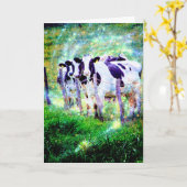 おモー元気か? カード (黄色い花)