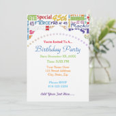おユニークよび45歳の誕生日パーティーの特別プレゼント 招待状 (スタンド正面)