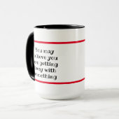 おユーモアのあるし信じて |分かっている マグカップ (正面左)