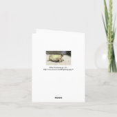 おユーモアのある手紙を出す カード (裏面)