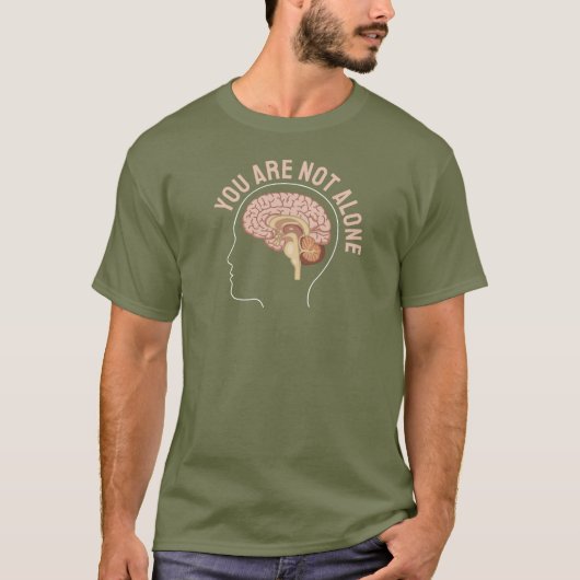 お一人ではない – Mental Health Support Tシャツ (正面)