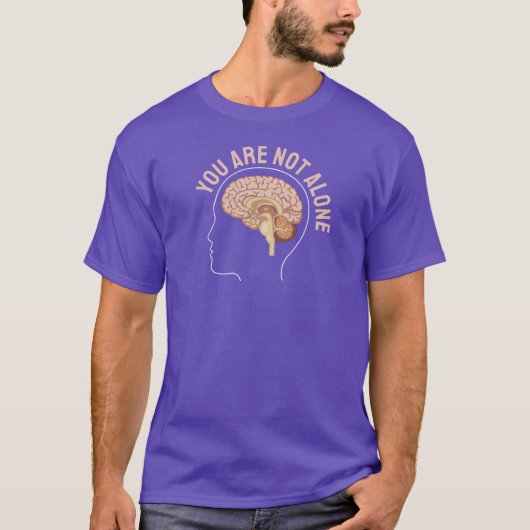 お一人ではない – Mental Health Support Tシャツ (正面)
