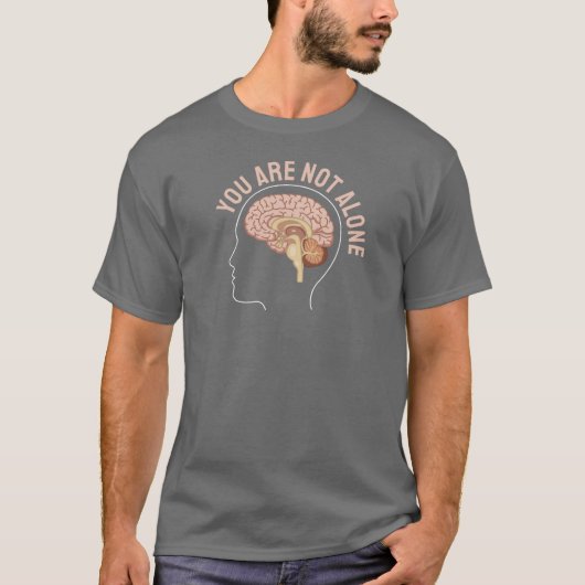 お一人ではない – Mental Health Support Tシャツ (正面)