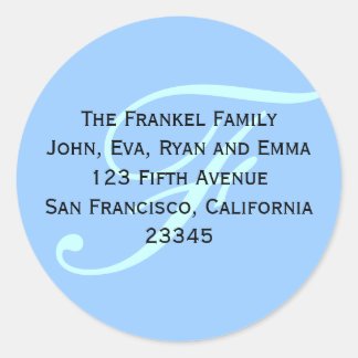 お与え前の住所を教えて！ ラウンドシール