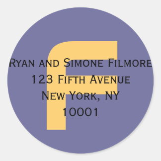 お与え前の住所を教えて！ ラウンドシール