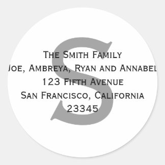 お与え前の住所を教えて！ ラウンドシール