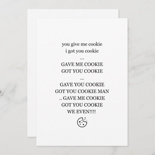 お与え前はクッキー得だ シーズンカード (正面/裏面)