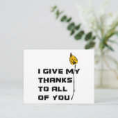 お与え感謝していらに任せる ポストカード (スタンド正面)