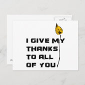 お与え感謝していらに任せる ポストカード (正面/裏面)