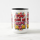 お与え母さん – 心からの願い マグカップ (中央)