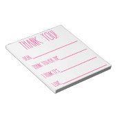 お世話になったメモ帳 ノートパッド (アングル)