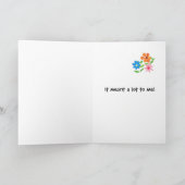 お世話になった感謝の気持ちを伝えるウェディングカード サンキューカード (内部)