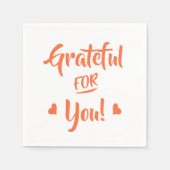 お世話になった スタンダードカクテルナプキン (正面)