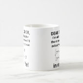 お世話になっている先生へ 実生活の数学 楽しいマグカップ コーヒーマグカップ (中央)