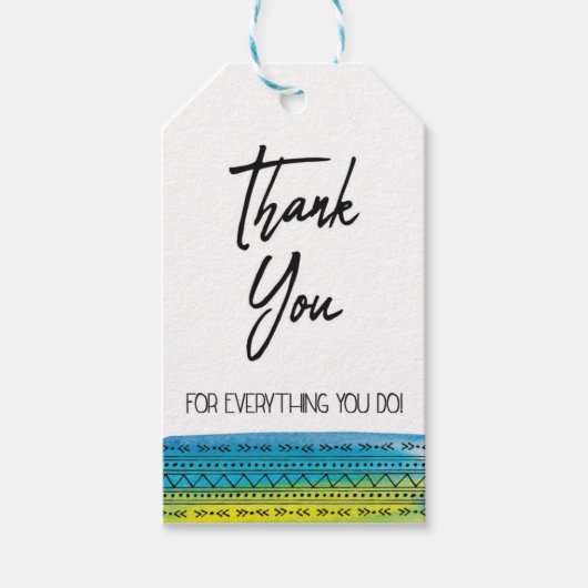 お世話になっている ギフトタグ (正面)