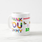 お世話になっておりますカラフルカスタマイズ コーヒーマグカップ (正面左)