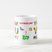 お世話になっておりますカラフルカスタマイズ コーヒーマグカップ (中央)