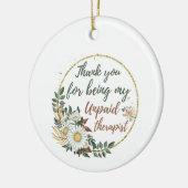 お世話になっておりますセラピスト セラミックオーナメント (左)