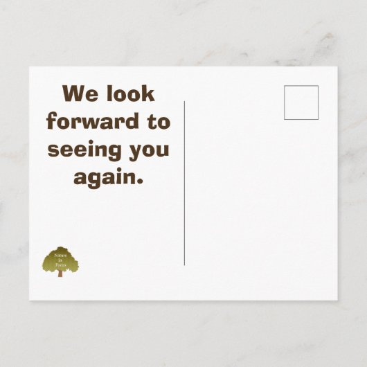 お世話になっておりますビーチハウスレンタル ポストカード (裏面)