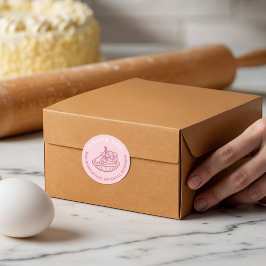 お世話になっておりますピンクベーカリー ラウンドシール