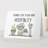 お世話になっておりますホスピタリティ カード (正面)